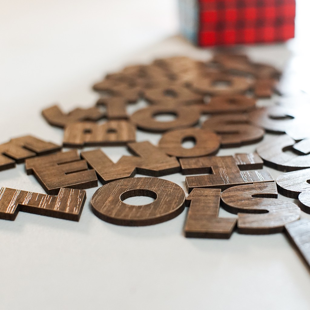 Huruf Kayu Timbul 3cm | Shopee Indonesia