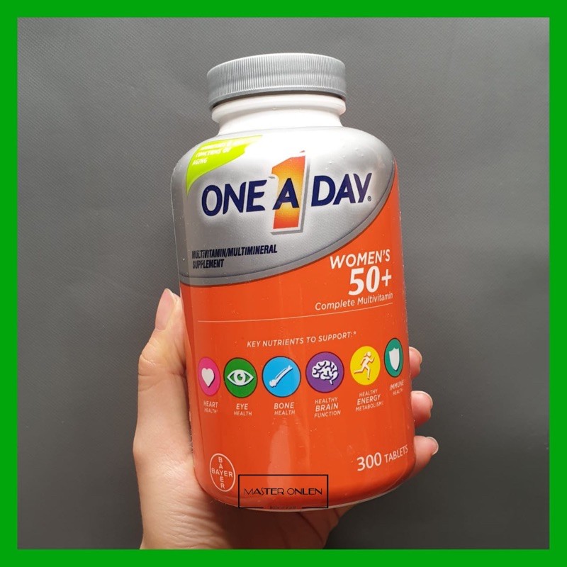 One A Day Multivitamin WOMEN 50+ 300 tablet Multimineral Bayer Shopee