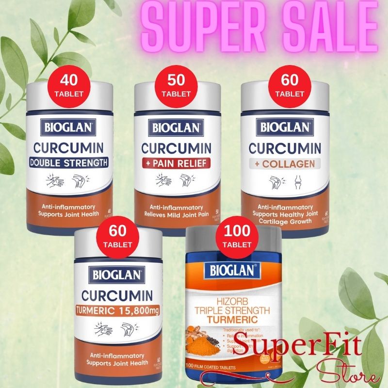 Jual Bioglan Curcumin Double Triple Strength Turmeric Collagen Pain Relief Shopee Indonesia