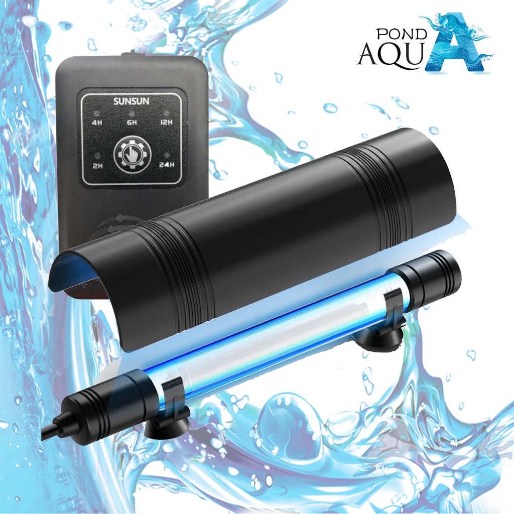 Jual Lampu Ultraviolet Kolam Aquarium Sunsun 10W UVC Timer Submersible