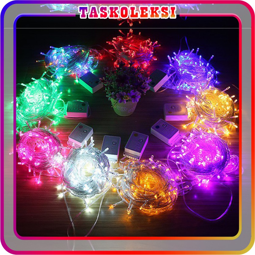 ☛TK☚ E001 Lampu Tumblr 10 M 100 PCS LED Dekor Hias NataL Light tumbler