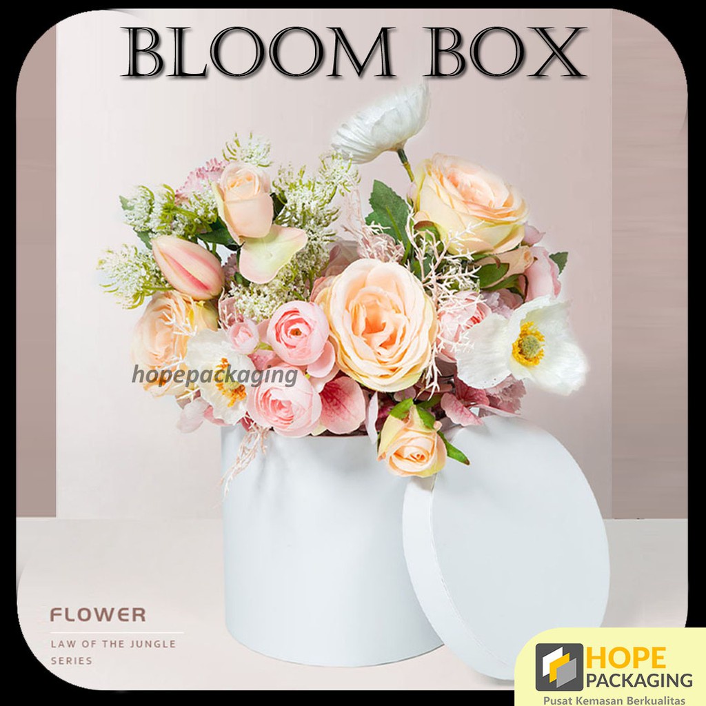 Jual Bloom Box Bulat /Box Bunga Kotak Bunga Flower/ Box Blooming Box