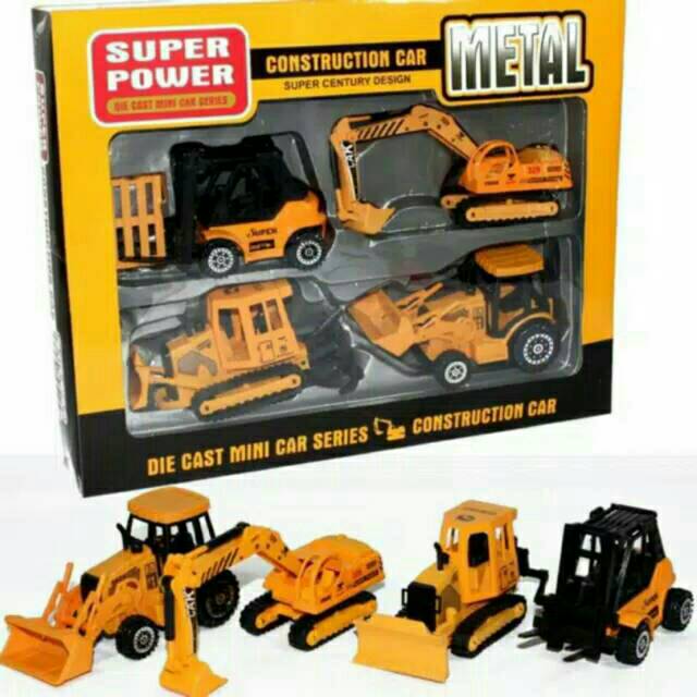 Jual Die Cast Alat Berat F4 Mainan Anak Dari Besi Constructuon Truck | Shopee Indonesia