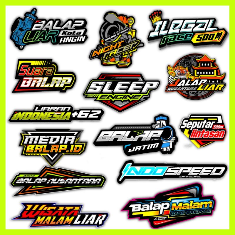 Jual Stiker Balap / Sticker Bengkel Lengkap Terbaru Viral / Sticker Bengkel Hologram Viral / Sticker Racing Balap Viral | Shopee Indonesia