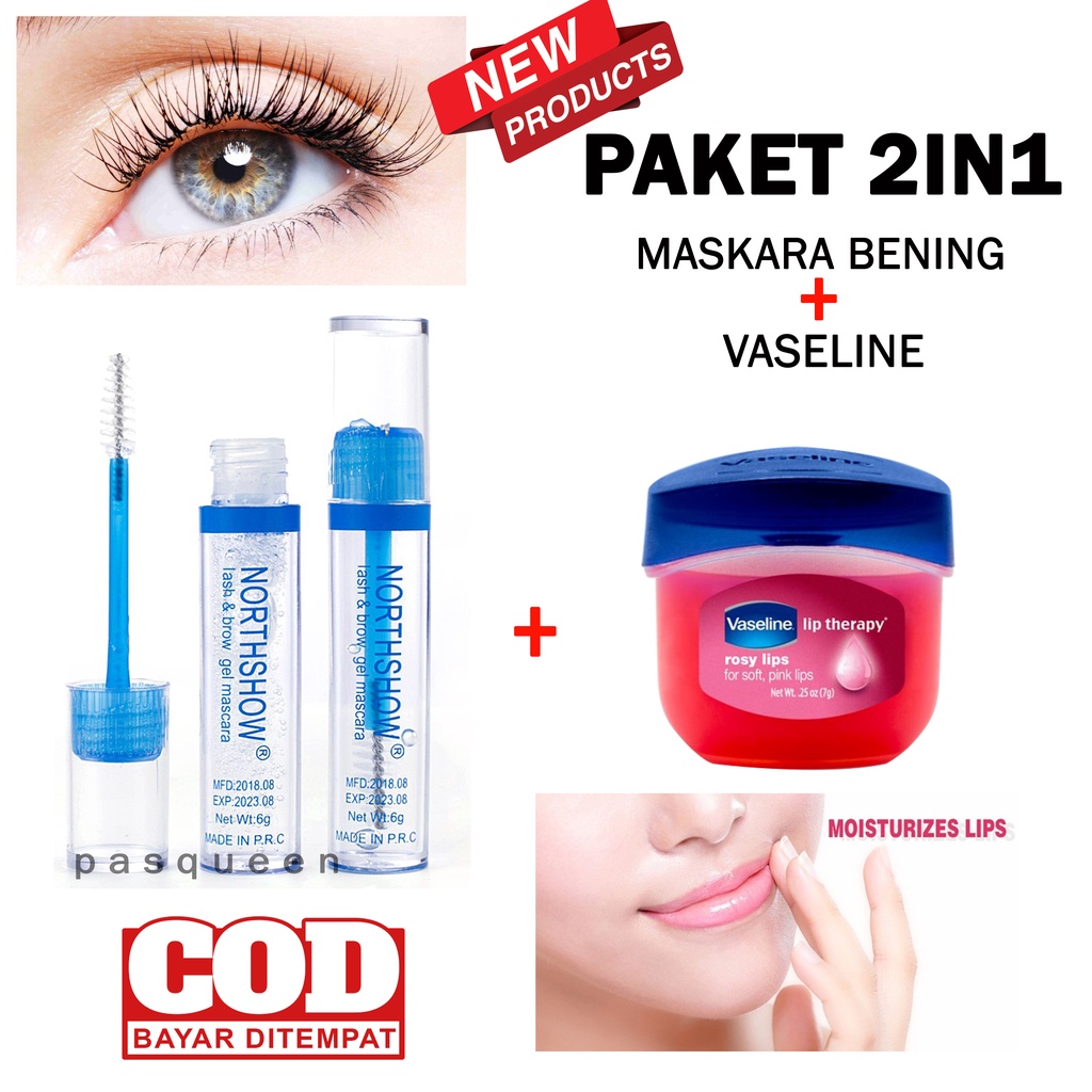 Jual [ PAKET 2IN1 ] MASKARA GEL BENING & VASELINE LIP THERAPY Shopee