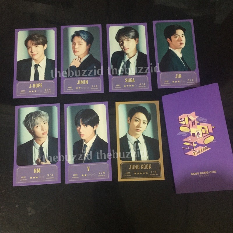 Jual BTS Bangbangcon Merchandise BBC MD Message Photo Taehyung Jungkook