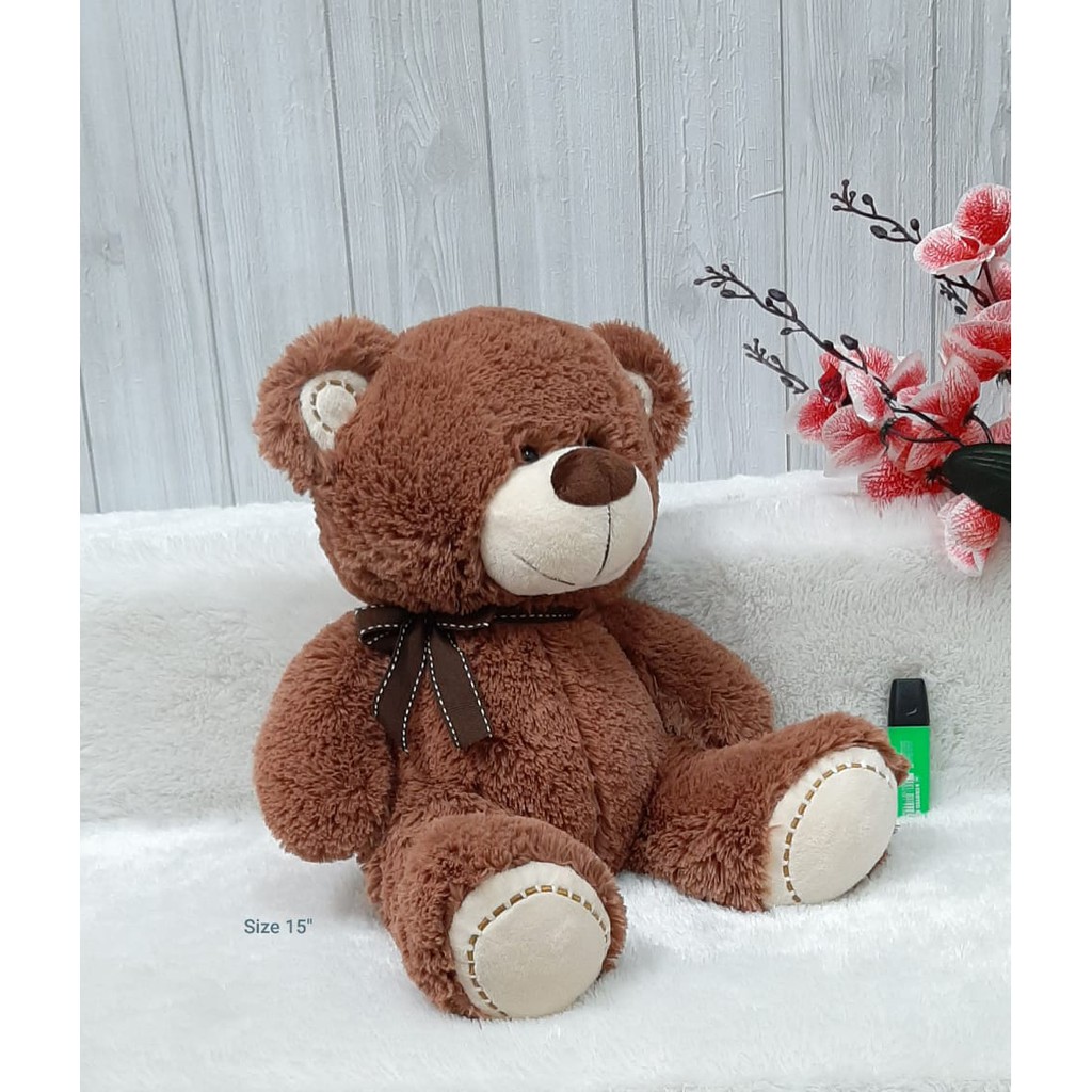Jual Boneka Beruang Teddy Stripe 44Cm/Boneka Beruang Sedang | Shopee Indonesia