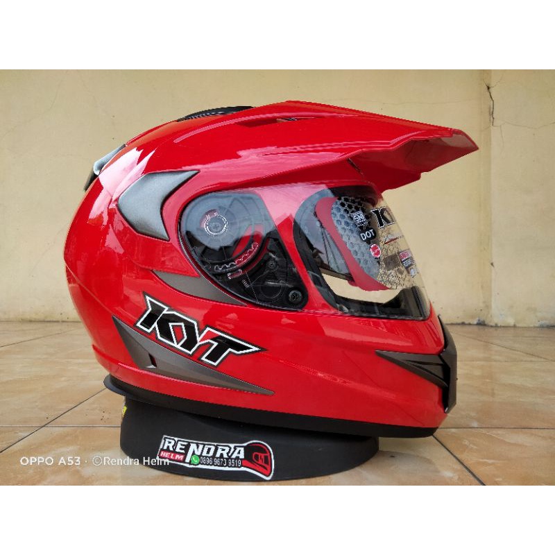 Jual Helm KYT ENDURO Supermoto orijinal 100 ORI KYT. ogkir terumah 2KG