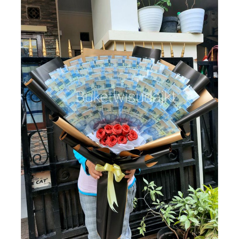 money Bouquet/ Bouquet wisuda/ Buket uang / Buket lamaran Shopee