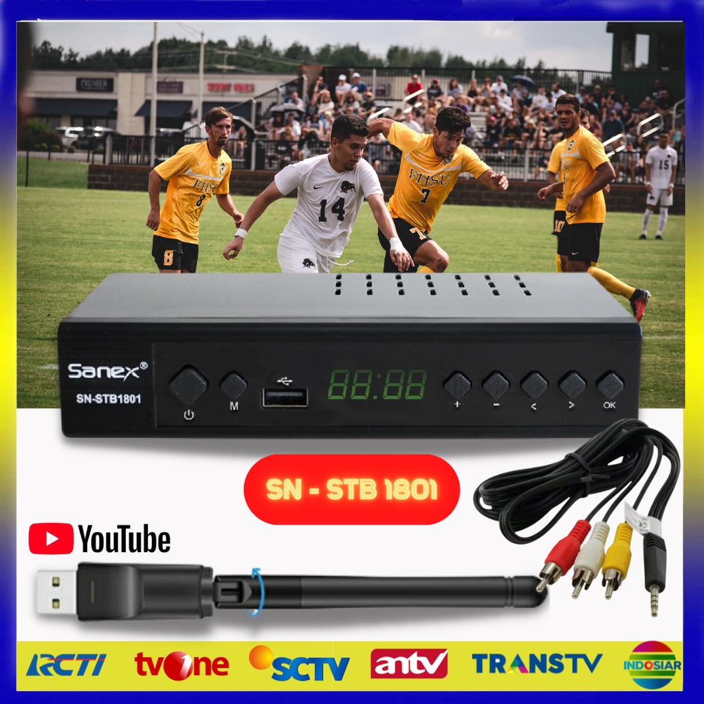 Jual Sanex Set Top Box DVB T2 / Set topbox tv digital untuk tv led