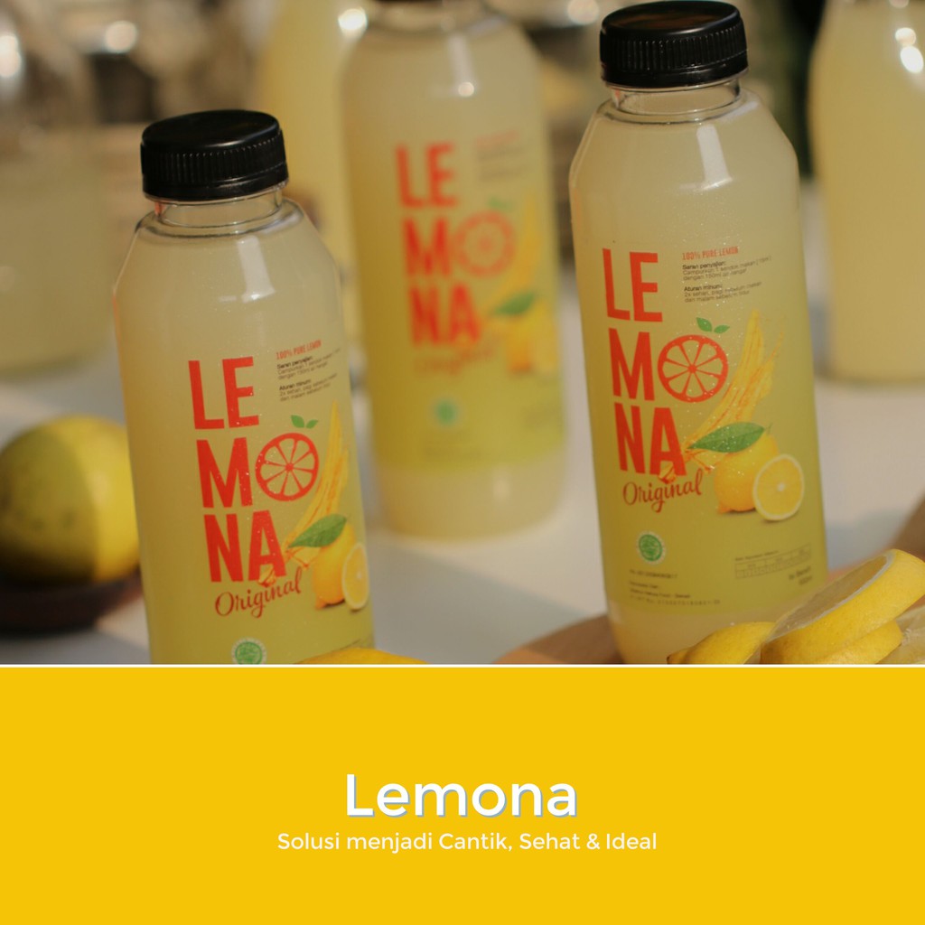 LEMONA Minuman Pelangsing Alami isi 500Ml Aman Asli dari Perasan Lemon