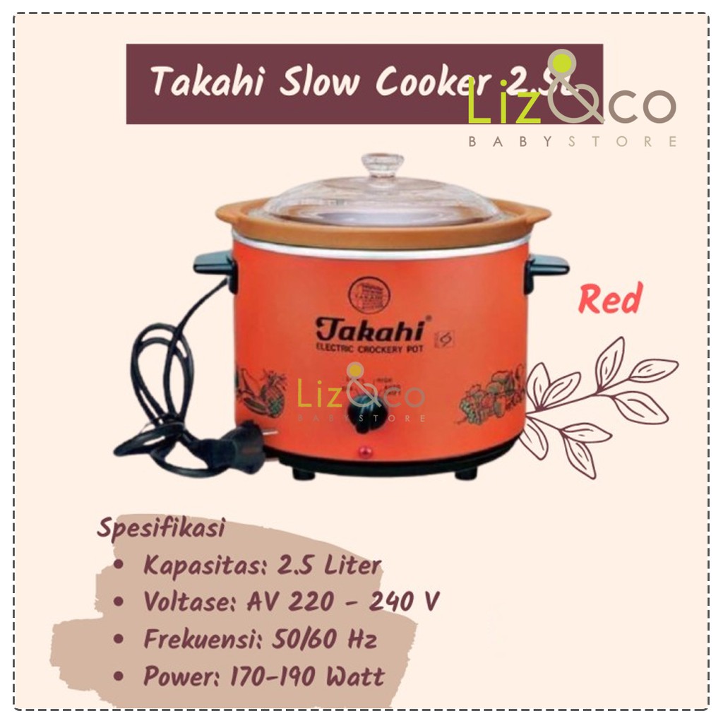 Jual Takahi Slow Cooker 2.5 Liter Shopee Indonesia