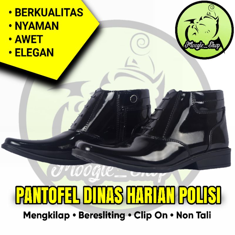 SEPATU PDH FANTOPEL MODEL TINGGI 3/4 POLRI & POLISI TALI