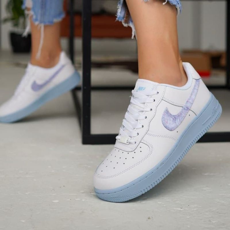 Jual Nike Air Force 1 Hydrogen Blue | Shopee Indonesia