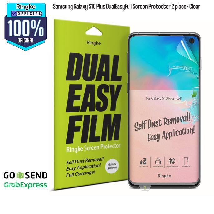 Jual (Terlaris) Ringke Samsung Galaxy S10 / S10E / S10+ Screenprotector Dualeasy 2Pcs - Galaxy S10 Plus, | Shopee Indonesia