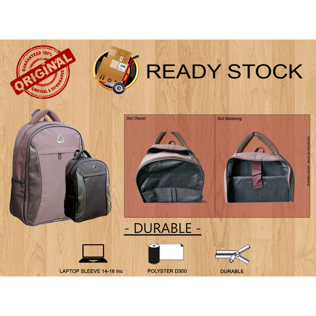 Ransel TAHAN LAMA untuk Pria/Wanita Gemblok Back Pack Laptop Backpack