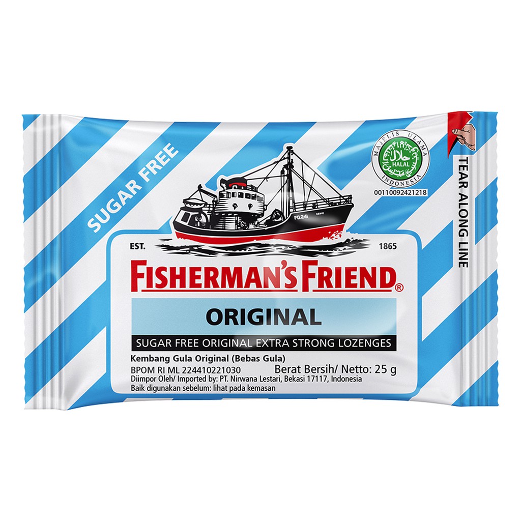 Jual FISHERMANS FRIEND Original Extra Strong Mint Candy 25g Permen