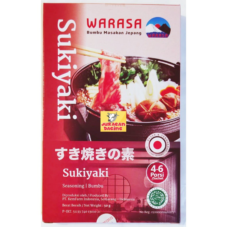 Bumbu Sukiyaki Warasa No MSG 50 gr Shopee Indonesia