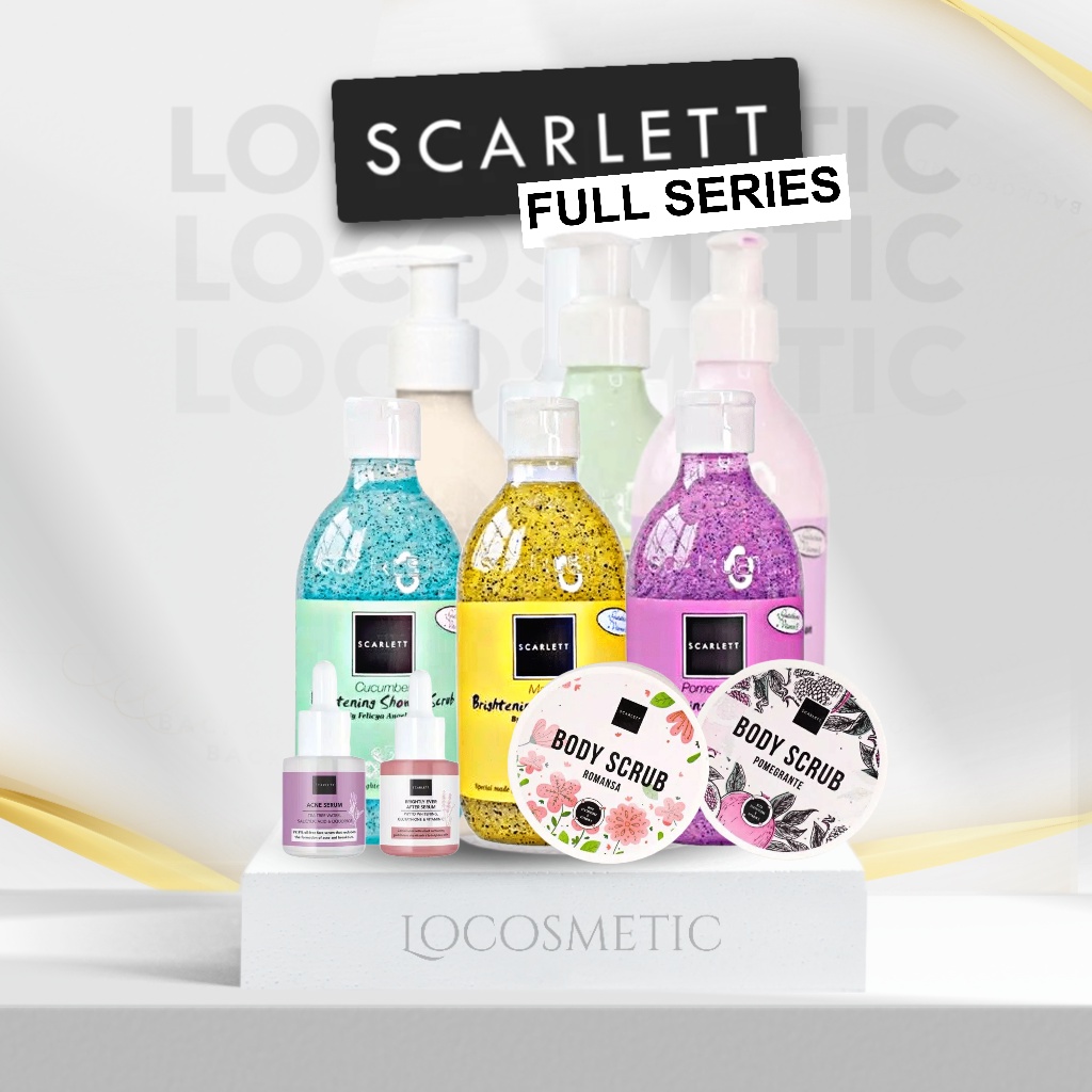 Jual SCARLETT WHITENING Body Lotion Shower Scrub Body Scrub Face