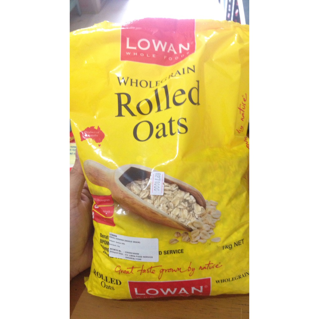 Jual Lowan whole grain rolled oat / rolled oats / cereal / singapore