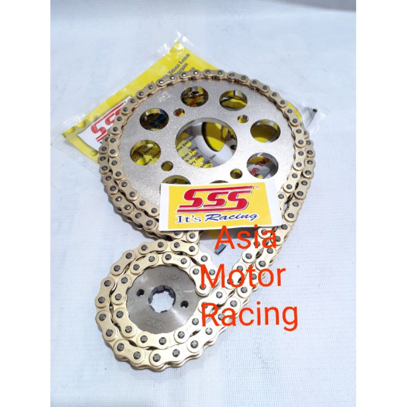 Gear set sss 428 rantai gold cb150r cbr150r tiger megapro verza gl pro