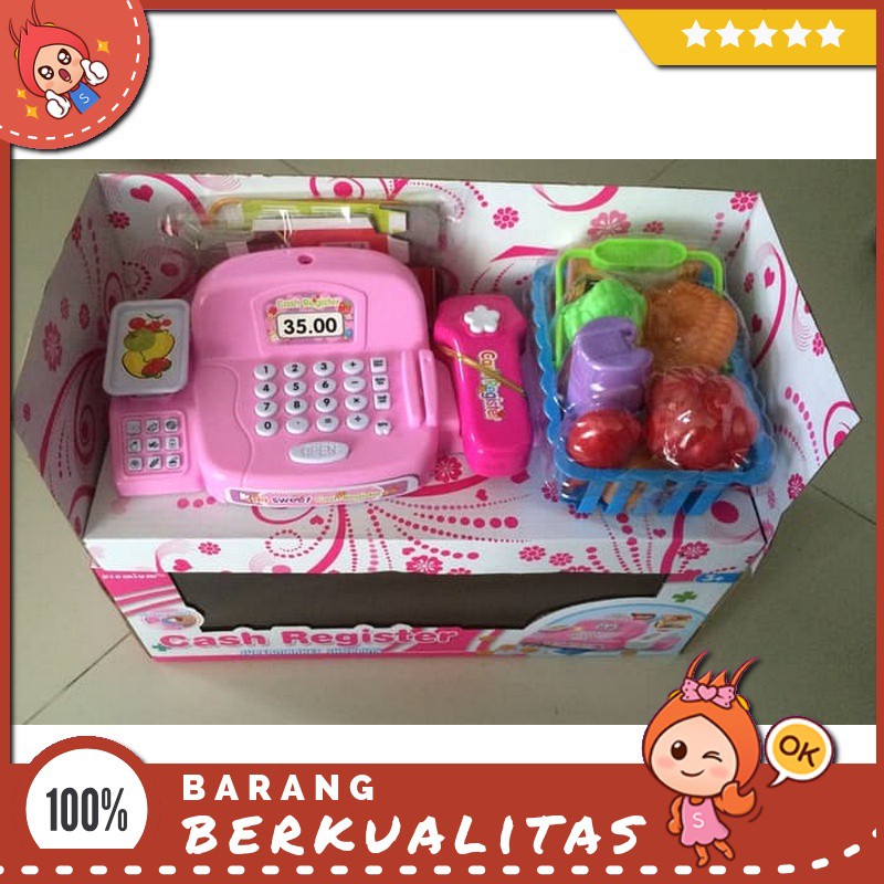 Jual Mainan Anak Kecil Cash Register Supermarket Shopping Jual Jualan Anak Edukatif Unik Murah | Shopee Indonesia