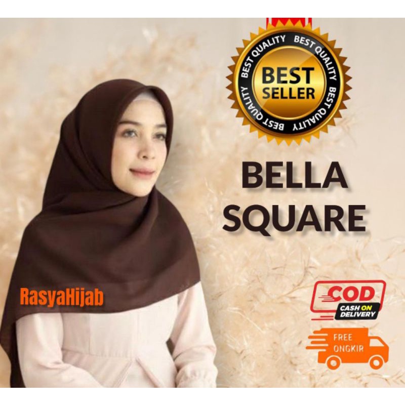 Jual Jilbab Segiempat Polos Bella Square Coklat Tua Pollycotton Kerudung Segi Empat Hijab Krudung Segi 4 Anak Sekolah Pramuka | Shopee Indonesia