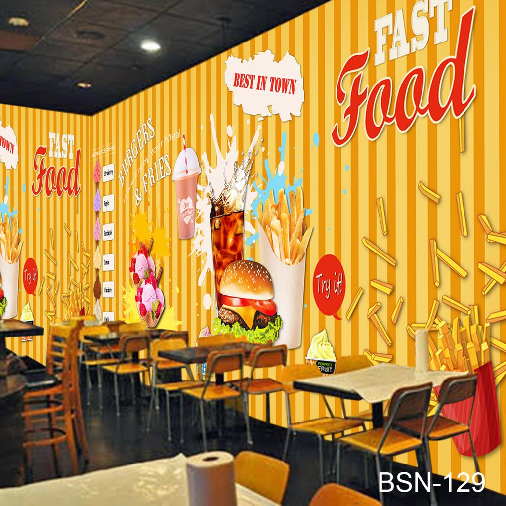 WALLPAPER 3D WALLPAPER CUSTOM WALLPAPER DINDING KAFE