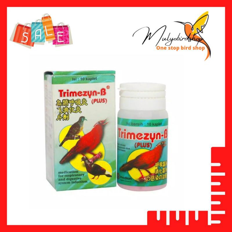 TRIMEZYN - B (PLUS) OBAT BURUNG SAKIT SESAK NAFAS MUKA BENGKAK HIDUNG  BERLENDIR MENCRET | Shopee Indonesia