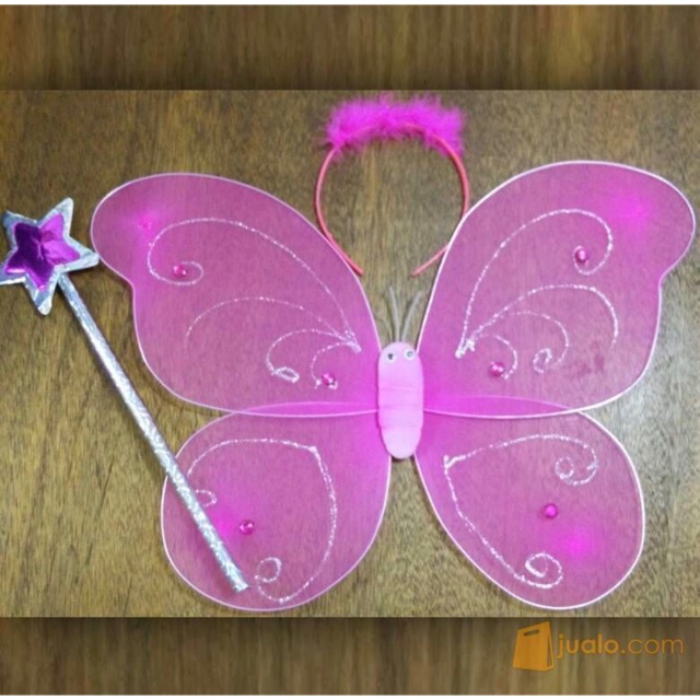 Jual Sayap Kupukupu Peri Mainan Anak Pink Fanta | Shopee Indonesia