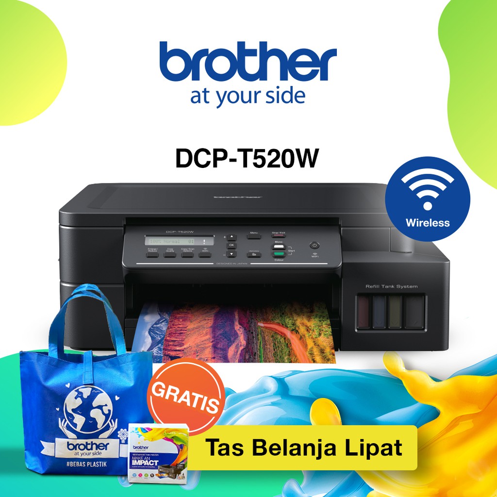 Printer Brother DCPT520W Inkjet Wireless Multifunction Printer NEW