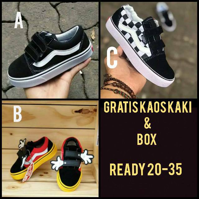 (BAYAR DI TEMPAT) PROMO SEPATU VANS ANAK GRADE ORIGINAL Shopee Indonesia