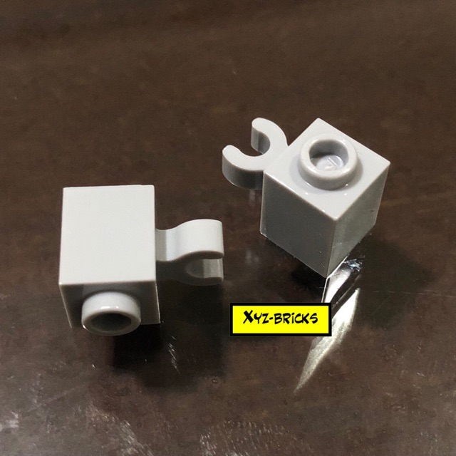 Jual LEGO PARTS 4533772 Brick 1x1 with Horizontal Holder Medium Stone