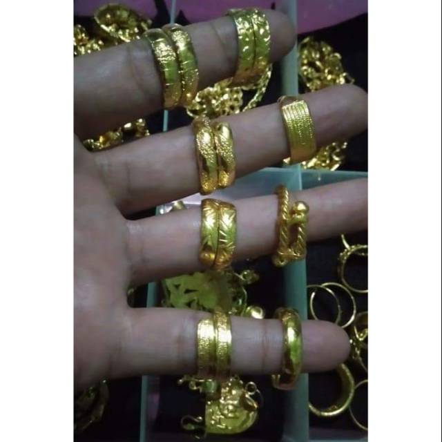 Cincin mas replika 1 suku 2 suku | Shopee Indonesia