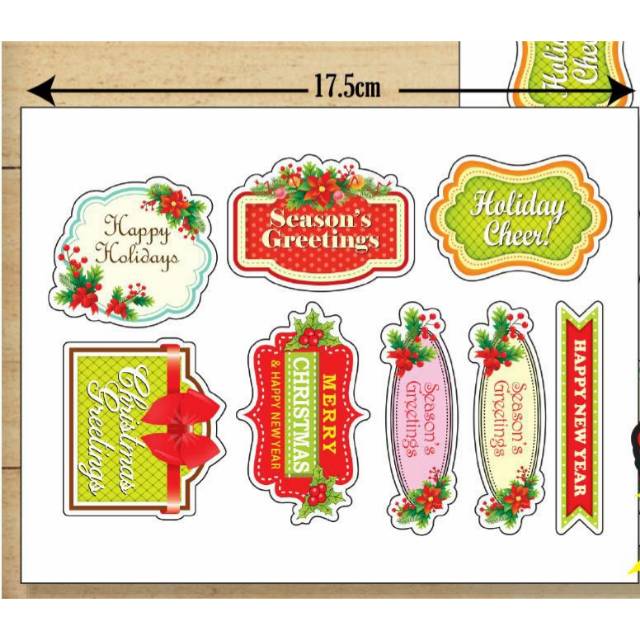 Jual Stiker Natal / stiker Christmas / stiker toples Shopee Indonesia
