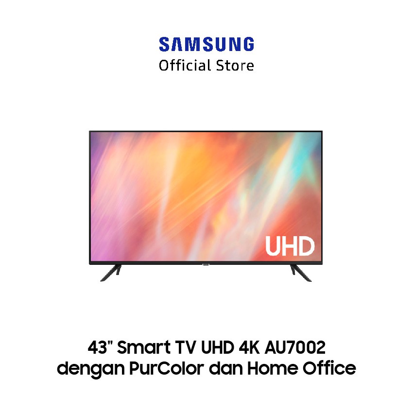 Jual Samsung Smart Tv 43 Inch Uhd 4K Au7002 Dengan Purcolor - Ua43Au7002Kxxd | Shopee Indonesia
