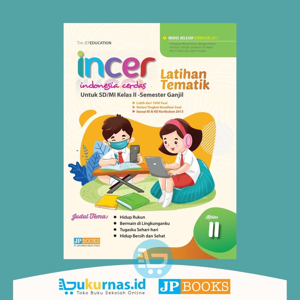 Buku Latihan Soal Tematik SD Kelas 2 Semester Ganjil Incer