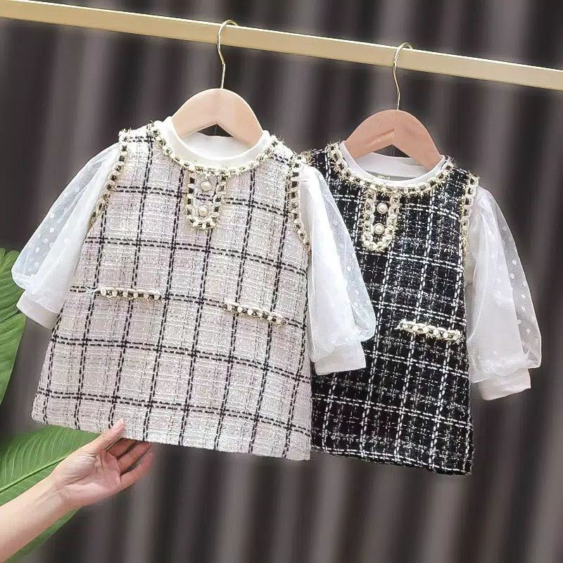 Dress baju anak perempuan, Setelan Blus Lengan Bubble