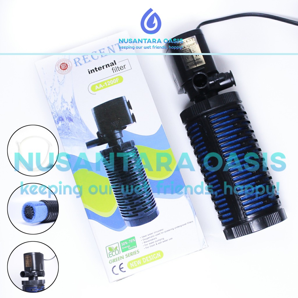Jual POMPA AIR AQUARIUM INTERNAL FILTER RECENT AA 1200 F SUMBERSIBLE PUMP AA 1200F Indonesia