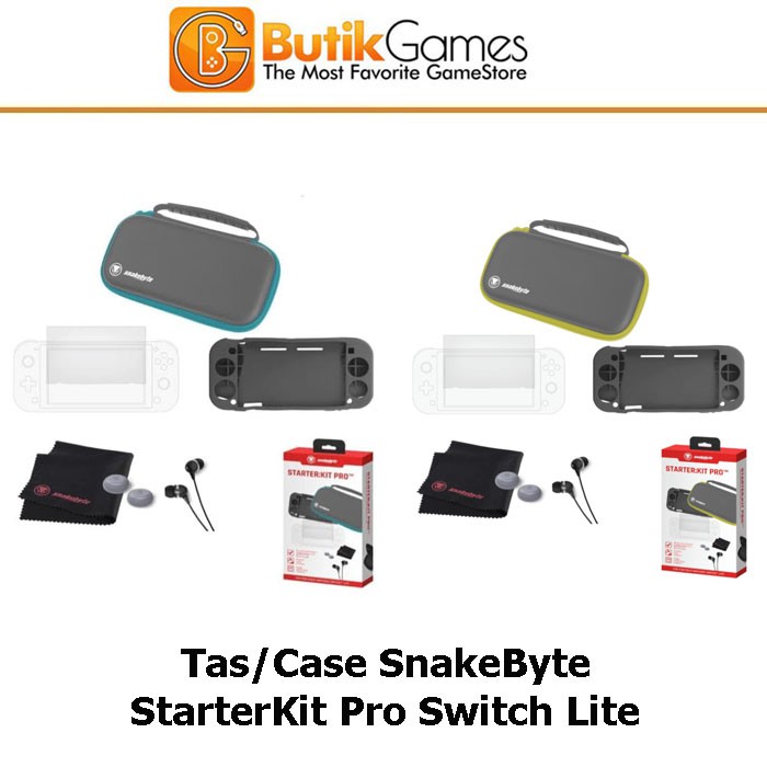 Jual Tas Case Silicon Nintendo Switch Lite Snakebyte Starter Kit Pro | Shopee Indonesia