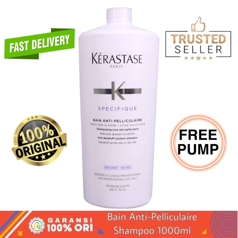 Jual Kerastas* Bain Anti Pelliculaire 1000Ml | Shampoo Anti Ketombe | Shopee Indonesia