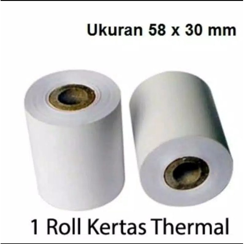 KERTAS PRINTER THERMAL 58MM STRUK KASIR Shopee Indonesia