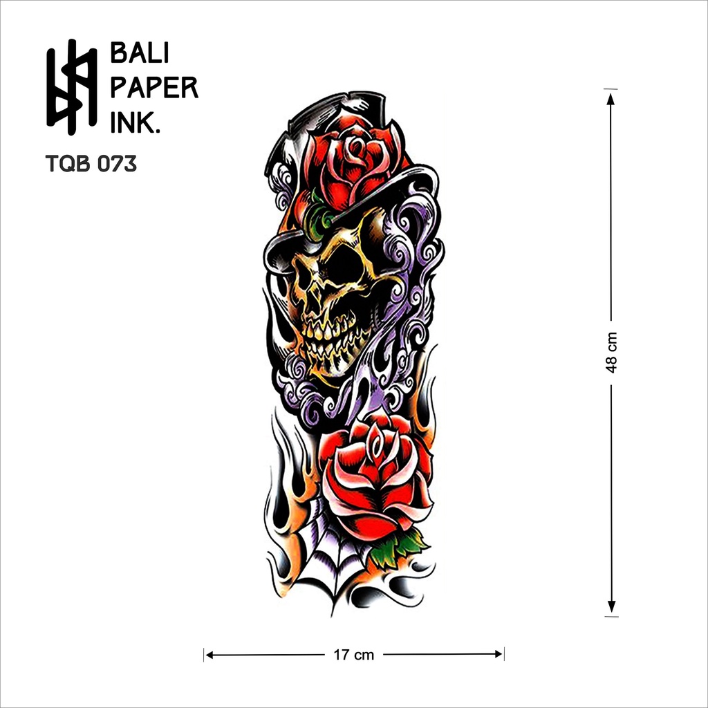 Jual Bali Paper Ink Fullarm Temporary Tattoo Tato Full Tangan