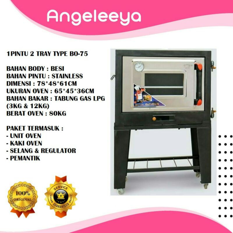 Jual Black Oven Gas Zeppelin 1 pintu (75cm) Shopee Indonesia