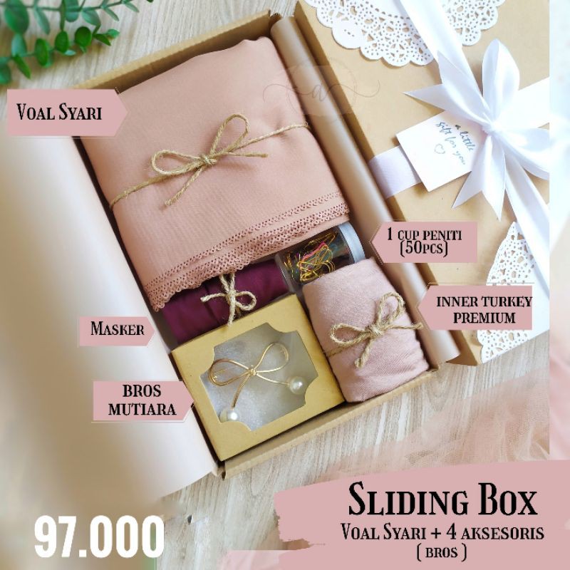 GIFT PACKAGE HIJAB SYARI / KADO hijab / HAMPERS HIJAB