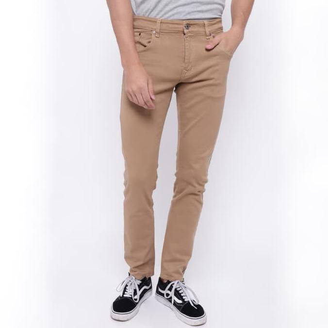 Jual Super Murah Edwin Celana Jeans 506-37-Khaky Slim Fit Pria Panjang Warna Coklat - Cokelat Muda, 31 | Shopee Indonesia