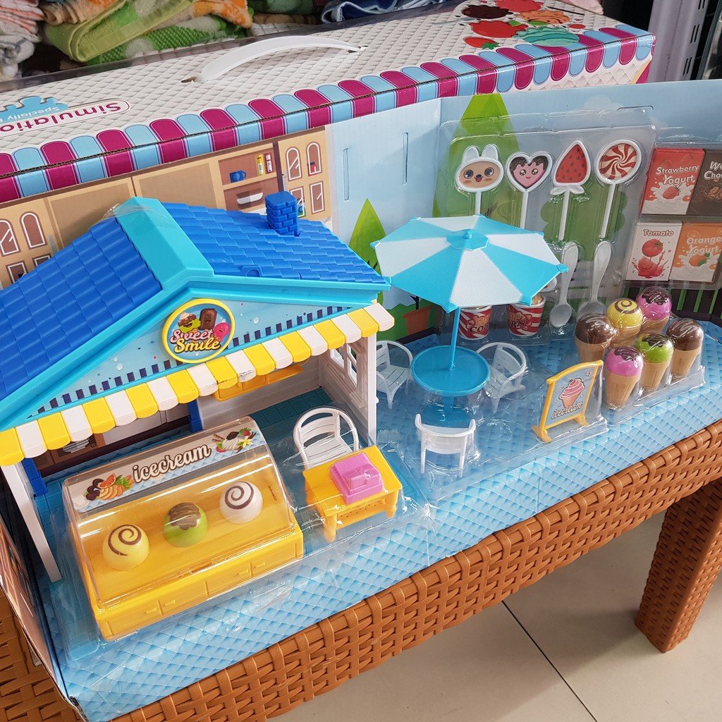 Jual Dessert Shop No,71022 Toko Cemilan Miniatur Mainan Anak Dengan Lagu | Shopee Indonesia