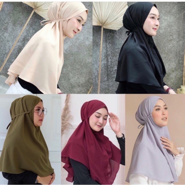 Bergo Maryam / Jilbab Instan / Bergo Diamond Shopee Indonesia