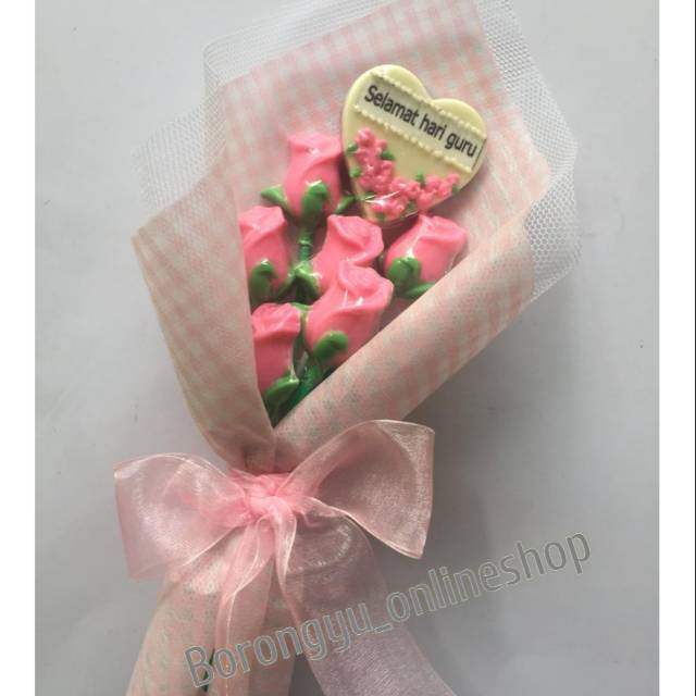 Jual Coklat Rose Bouquet Hari Guru | Shopee Indonesia
