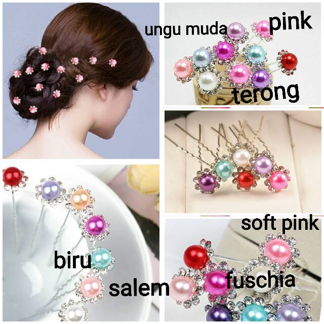 Tusuk sanggul hiasan rambut hair pin pesta aksesoris pengantin Shopee